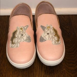 Michael Kors Girls Unicorn Slip-on Sneaker Sz 1